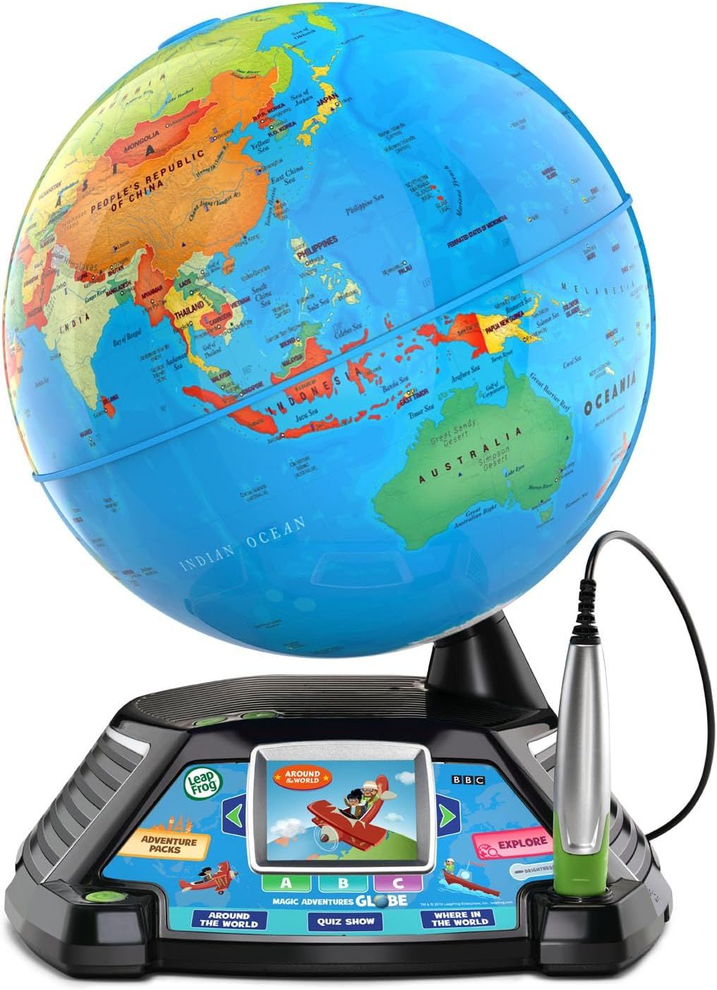 LeapFrog Magic Adventures Globe (No Box, Tested, With Bateries)