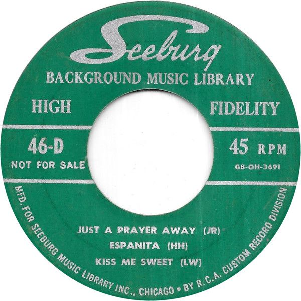 Seeburg Background Music Library #46-D (VG, 1956, 45 RPM, 7" Vinyl, Seeburg – 46-D / 46-DX) DSG