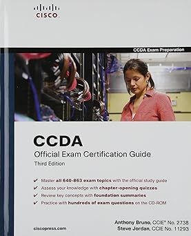 Bruno, Anthony; Jordan, Steve (004.6) CCDA Official Exam Certification Guide, Third Edition (With CD, 2007, HC)