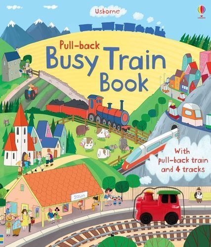 Usborne Pull-back Busy Train Book (with pull-back train)