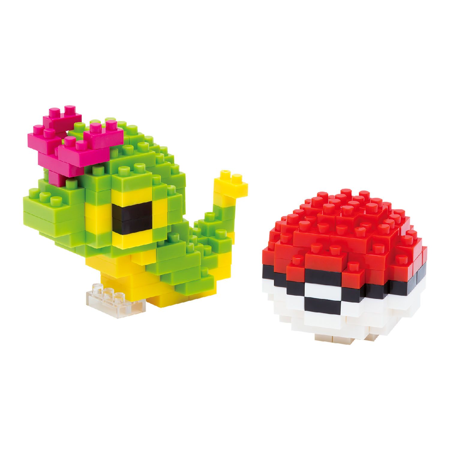 Nanoblock Pokemon Series, Caterpie &amp; Poke Ball
