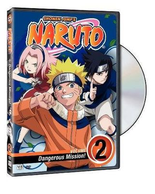 Naruto, Vol. 2: Dangerous Mission! (DVD) Shonen Jump
