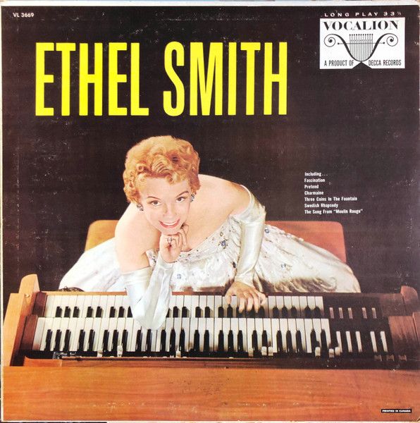 Ethel Smith – Organ Solos (G, LP, Vocalion – VL 3669)