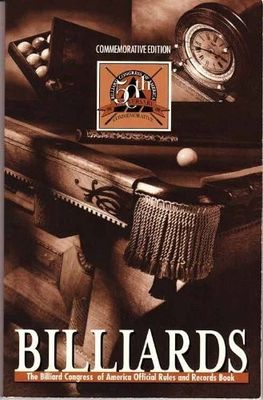 Billiard Congress Of America (794) Billiards: The Official Rules and Records Book 1998 (50th Anniversary, Commemorative Edition)