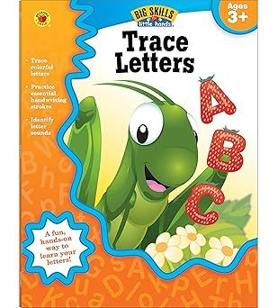 Big Skills For Little Hands Trace Letters Handwriting Workbook for Kids Ages 3+