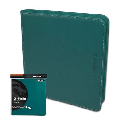 BCW Z-Folio 12 Pocket Binder Teal