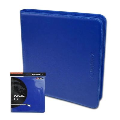 BCW Z-Folio 12 Pocket Binder Blue