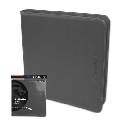 BCW Z-Folio 12 Pocket Binder Gray