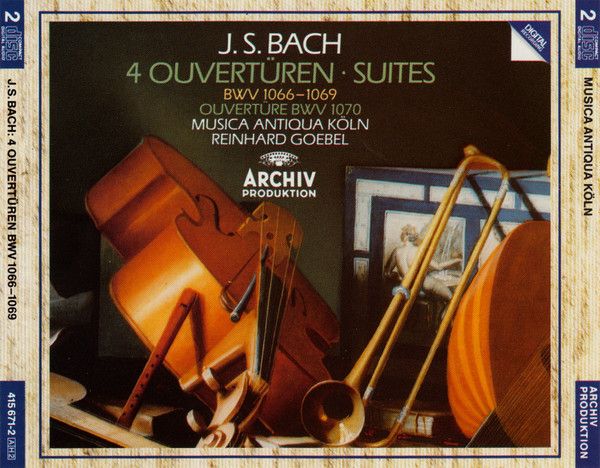 Musica Antiqua Köln – J. S. Bach: 4 Ouvertüren Suites BWV 1066–1069 (2x CD)