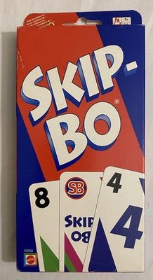Skip-Bo Card Game (1999 Vintage Mattel #10028) Used, Contents Guaranteed