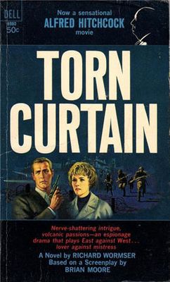 Wormser, Richard (TH) Torn Curtain (Based on Alfred Hitchcock movie) (1966, 1st Dell Printing, PB)