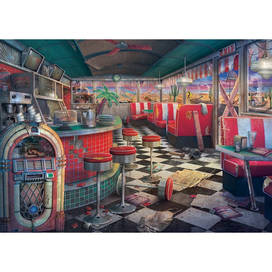 Puzzle - 1000 pcs - Abandoned Series: Decaying Diner