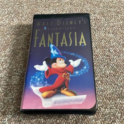 Walt Disney's Masterpiece Fantasia (1940) (VHS 1132) Black Clamshell