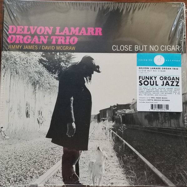 Delvon Lamarr Organ Trio – Close But No Cigar (NM, SIGNED, 2021, LP, Open Shrink with Hype Sticker, Colemine Records – CLMN-12019)