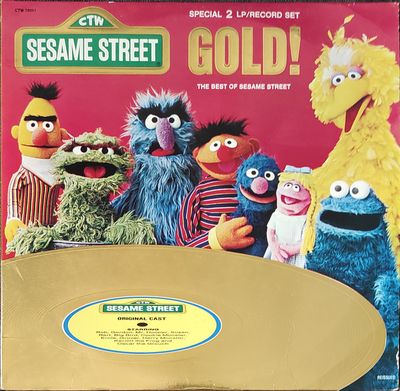 Sesame Street – Sesame Street Gold! The Best Of Sesame Street (VG+, 1977, 2LP, Sesame Street Records – CTW-79001)
