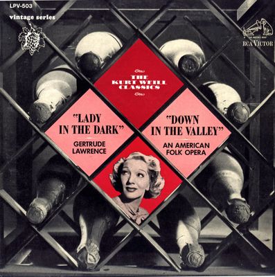 Kurt Weill / Gertrude Lawrence – The Kurt Weill Classics: Lady In The Dark / Down In The Valley (VG, 1964, LP, RCA Victor – LPV-503)