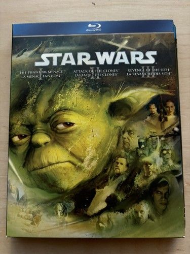 Star Wars Prequel Trilogy (Phantom Menace/Attack of Clones/Revenge of Sith) (Blu-Ray, 3 Discs)