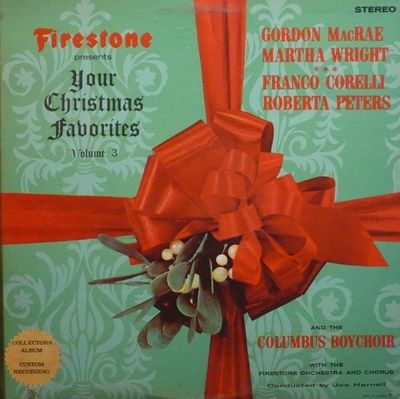 Firestone Presents Your Favorite Christmas Music Volume 3 (VG, 1964, LP, Stereo, FTP – SLP 7008)