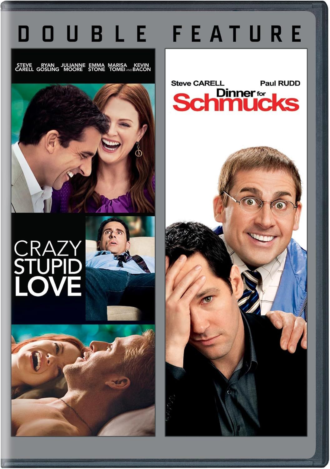 Steve Carell Double Feature: Crazy, Stupid, Love (2011) / Dinner for Schmucks (2010) (2x DVD)