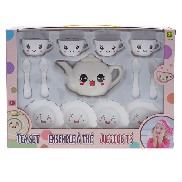 Montoy Plastic Tea Set (13 Piece Set, Children Ages 3+)