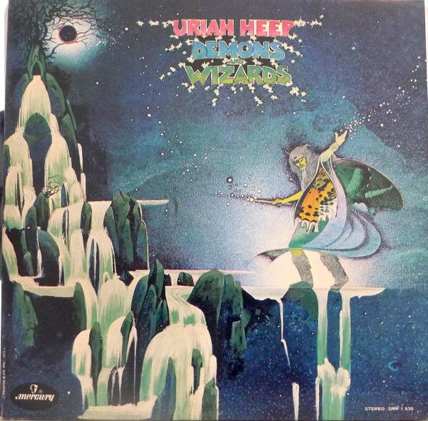 Uriah Heep – Demons And Wizards (VG, 1972, LP, Tri-Gatefold, Mercury/Bronze – SRM 1 630)