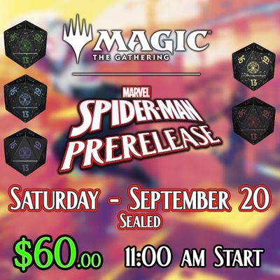 MTG Marvel&#39;s Spider-Man Prerelease Event Entry - Saturday @ 11 AM