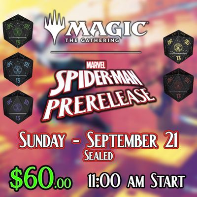MTG Marvel&#39;s Spider-Man Prerelease Event Entry - Sunday @ 11 AM