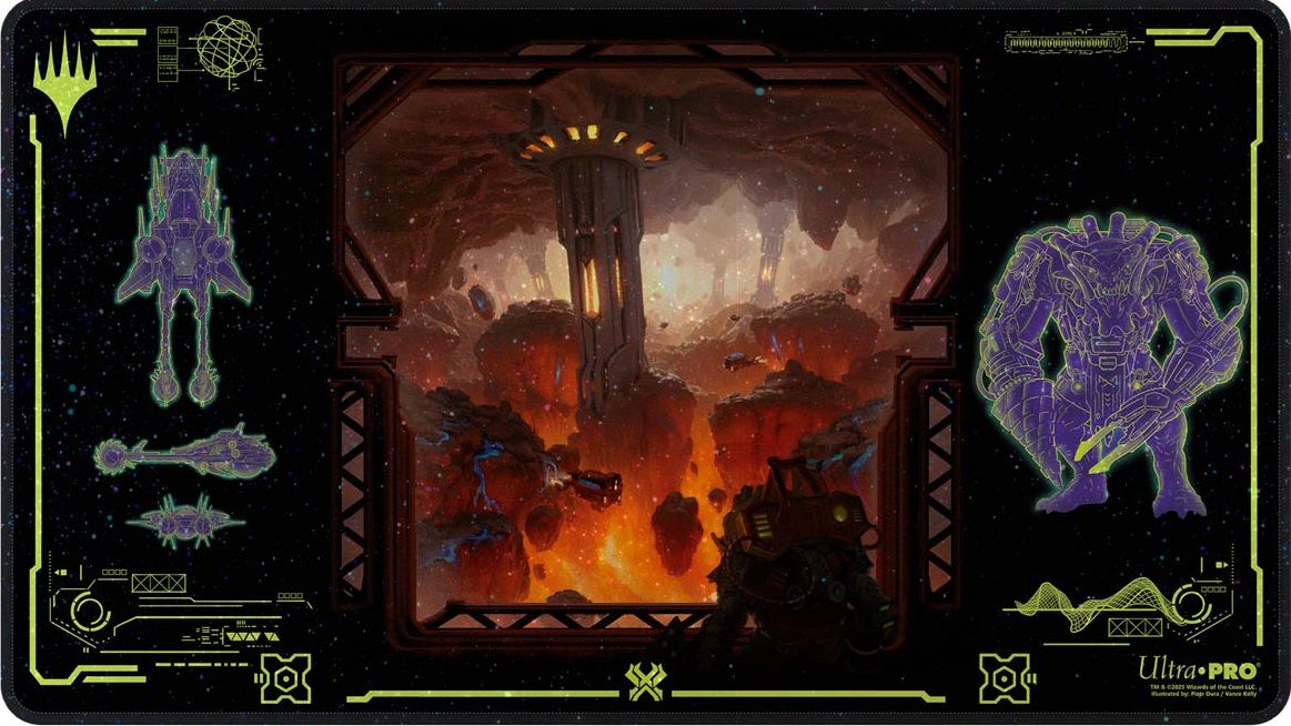 MTG Edge of Eternities Holofoil Playmat - Red