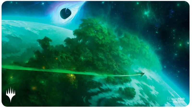 MTG Edge of Eternities Playmat - Mythic Land Green