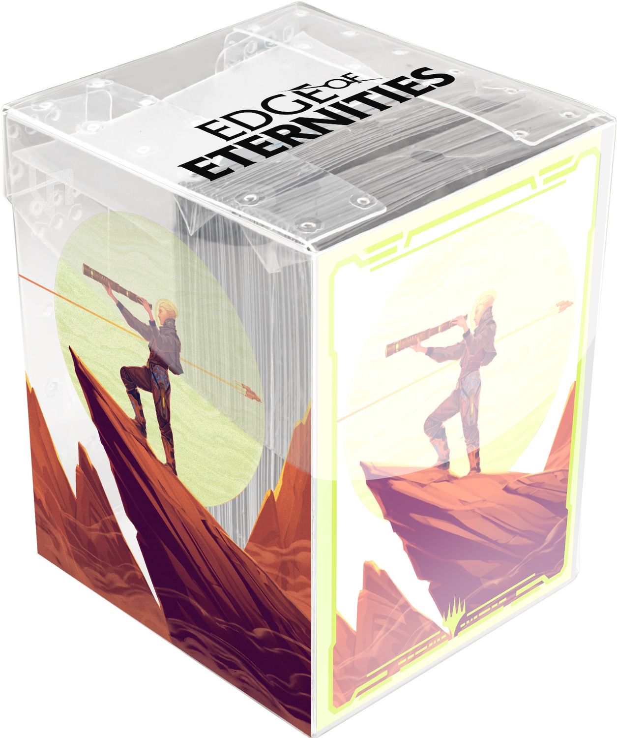 Ultra PRO Sleeves + Clear Box: MTG EOE Mythic Key Art