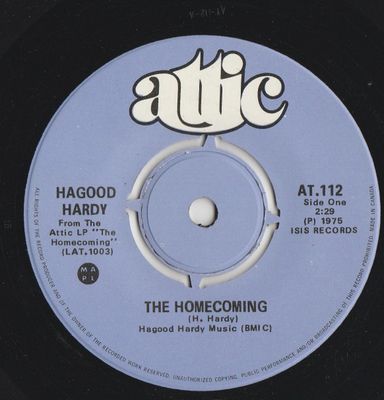 Hagood Hardy – The Homecoming (VG, 1975, 45 RPM Single, Push Out Center, Attic – AT.112)