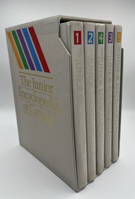 Hurtig Publishers (030) The Junior Encyclopedia of Canada (1990, Five Volume Boxed Set)