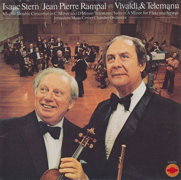 Isaac Stern / Jean-Pierre Rampal – Play Vivaldi &amp; Telemann (VG+, 1978, LP, Columbia Masterworks – M 35133)