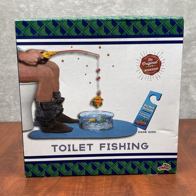 Toilet Fishing with Original Door Sign