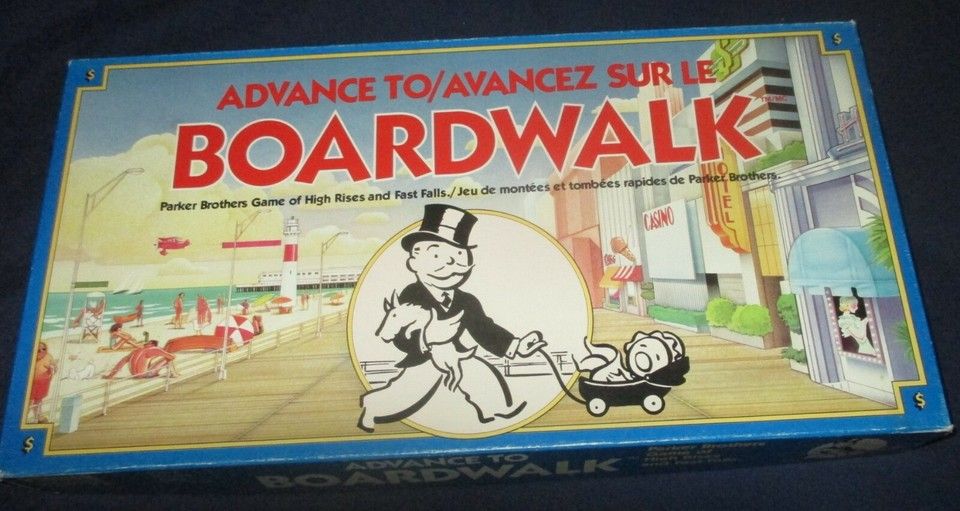 Advance To Boardwalk Board Game (Parker Brothers, Vintage 1985) (Contents Guaranteed)