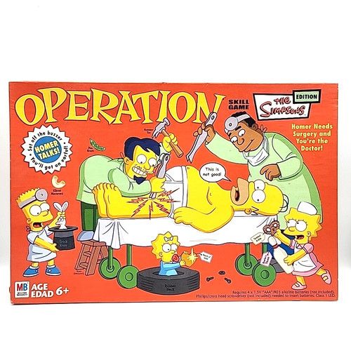 Operation The Simpsons Edition (Milton Bradley, 2005 Vintage Game) (Guaranteed Complete)