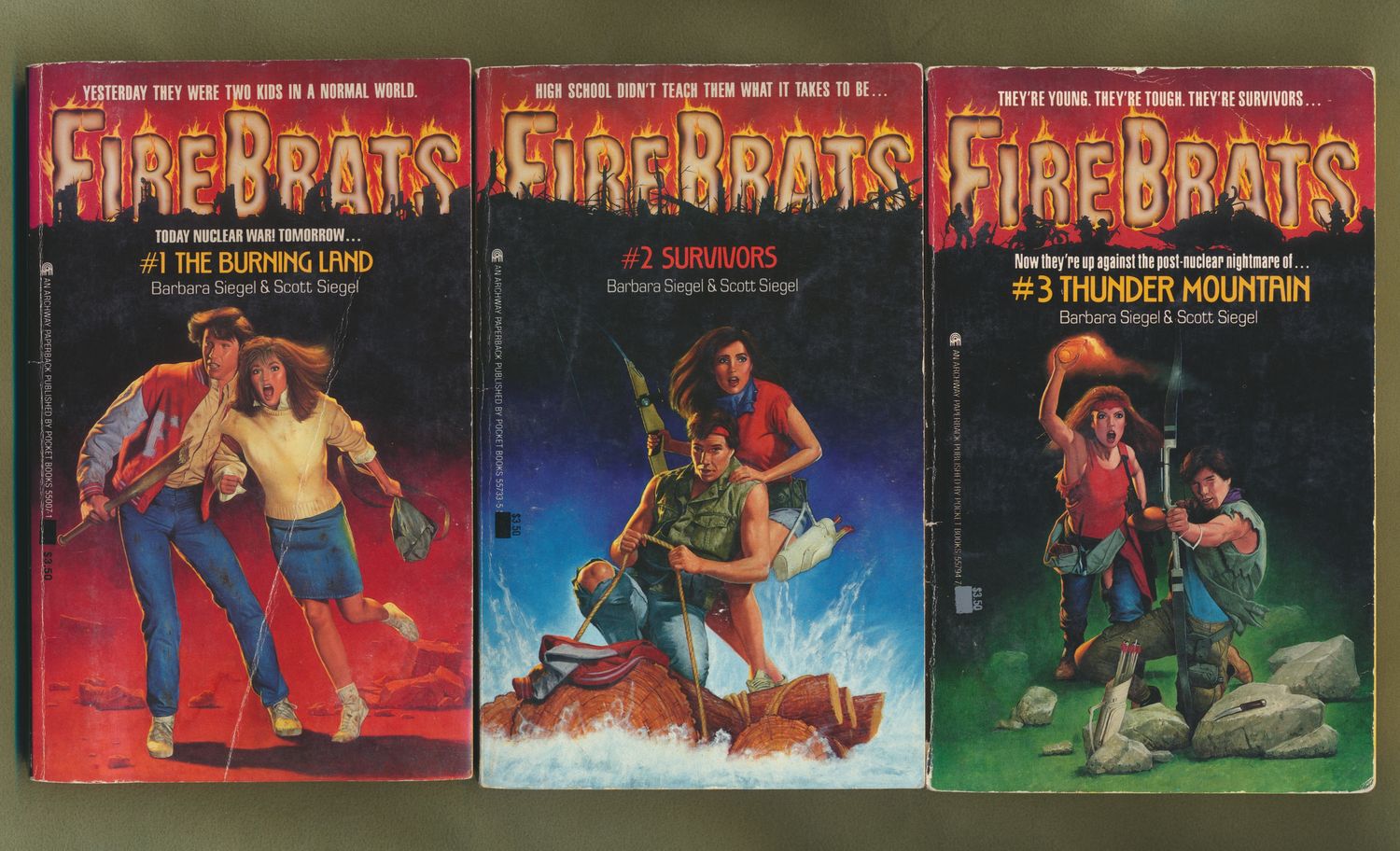 Siegel, Barbara &amp; Scott - FireBrats 1–3 Paperback Lot – Archway First Printings (1987, Vintage PB)