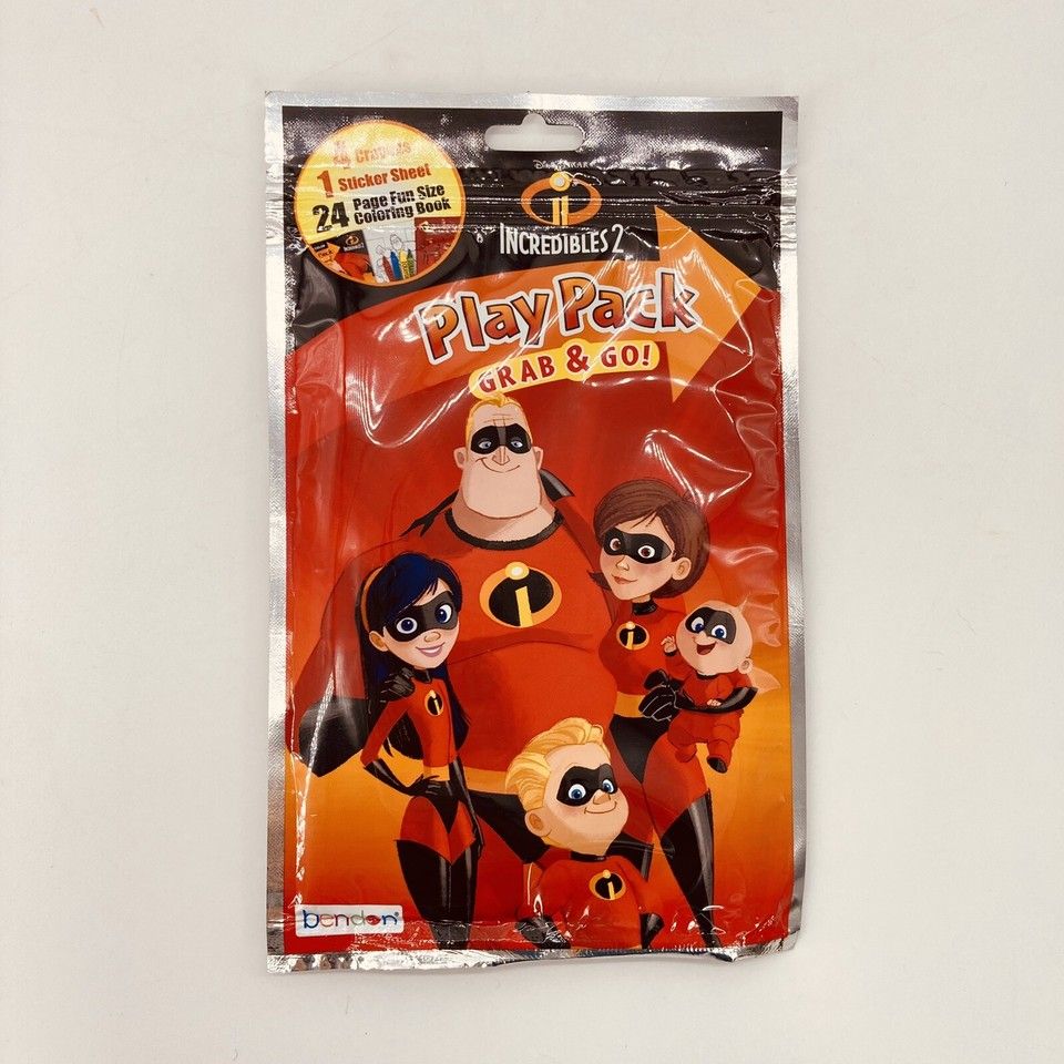 Incredibles 2 Grab &amp; Go Travel Play Pack