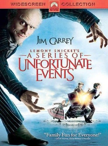 A Series of Unfortunate Events (2004) (DVD) Jim Carrey Lemony Snicket