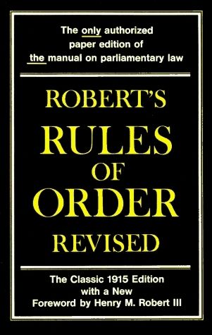 Robert, Henry Martyn (328) Robert&#39;s Rules of Order (TP)