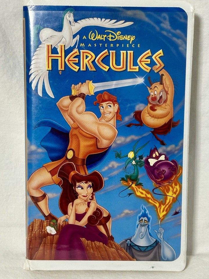 Walt Disney Hercules (1997) (VHS 9123, Masterpiece Collection, White Clamshell)