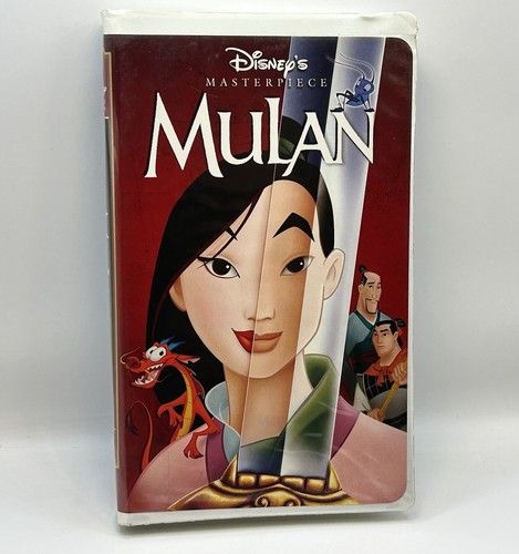 Walt Disney Mulan (1998) (VHS 12747, Masterpiece Collection, White Clamshell)