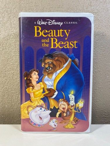 Walt Disney Beauty and The Beast (1991) (VHS 1325, The Classics, White Clamshell)