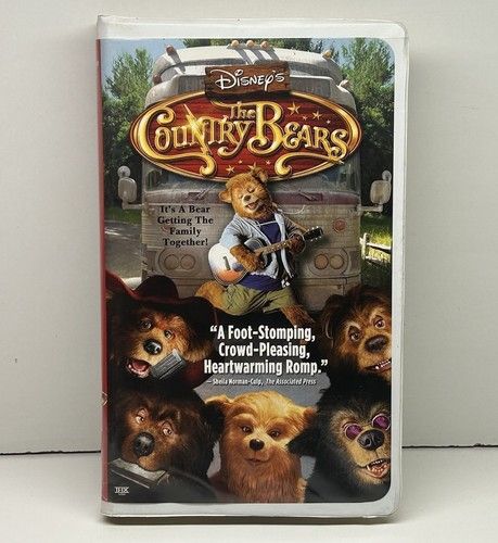 Walt Disney The Country Bears (2002) (VHS 23969, White Clamshell)