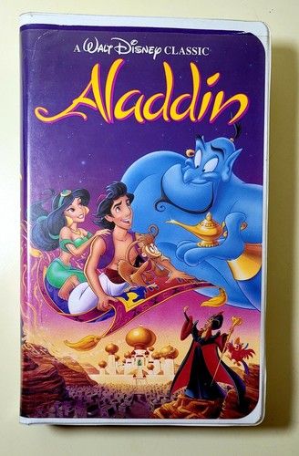 Walt Disney Aladdin (1994) (VHS 1662, The Classics, White Clamshell)