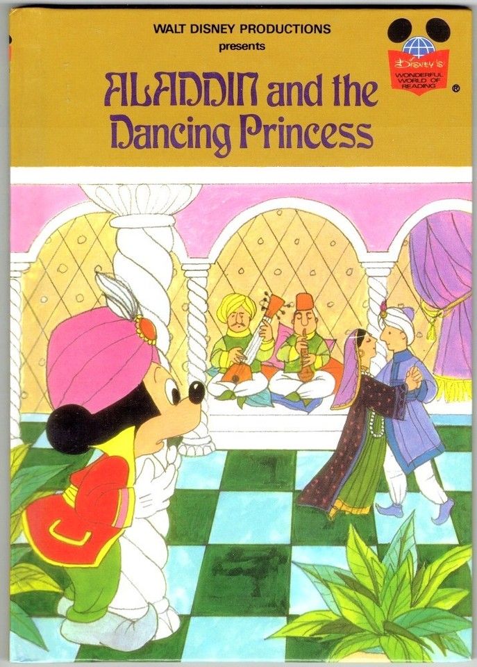 Walt Disney's Wonderful World of Reading Aladdin and the Dancing Princess (1983, HC)