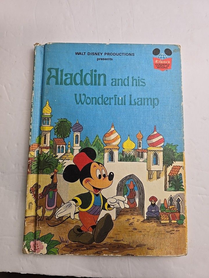 Walt Disney's Wonderful World of Reading Aladdin and His Wonderful Lamp (1978, HC)