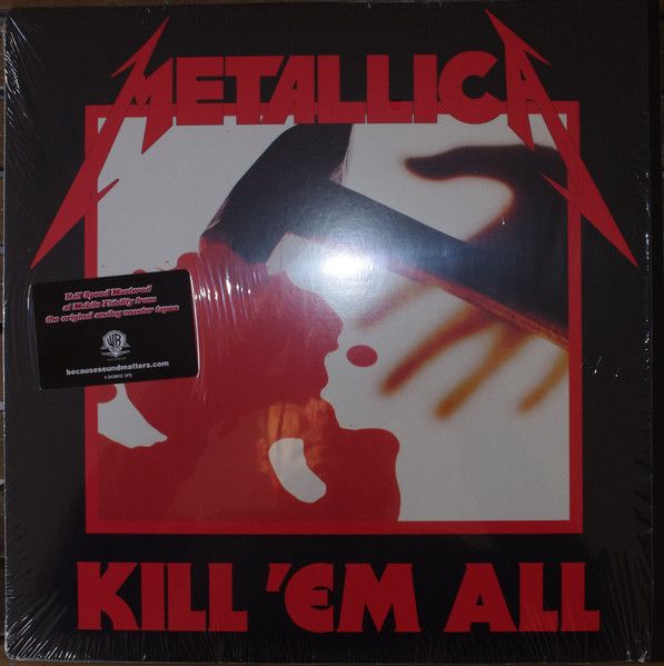 Metallica – Kill 'Em All (VG, LP, Warner Bros. Records – 343612-1, 2008)