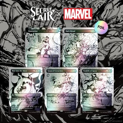 Secret Lair x Marvel's Spider-Man: Venom Unleashed (Inks) Rainbow Foil Edition