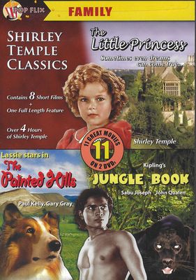 Family Pop Flix Shirley Temple The Little Princess (1939) The Painted Hills (1951) Jungle Book (1942) (2x DVD)